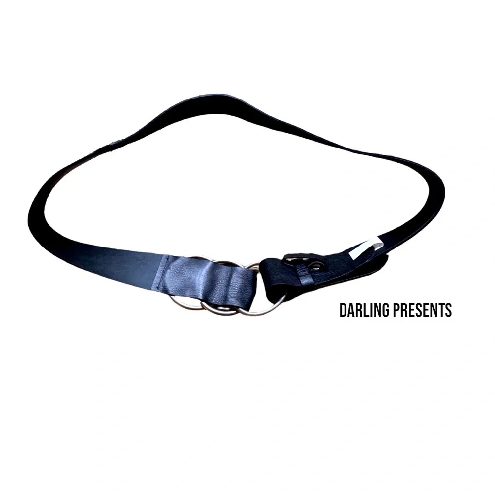 J Jill Triple Ring Buckle Belt Women Color Black Size M